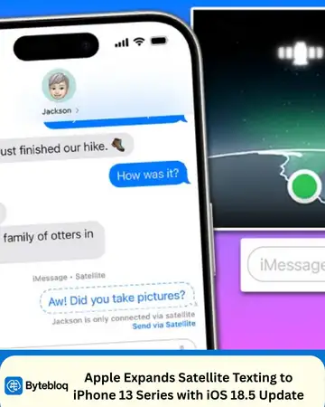 Apple Expands Satellite Texting to iPhone 13 Series with iOS 18.5 Update