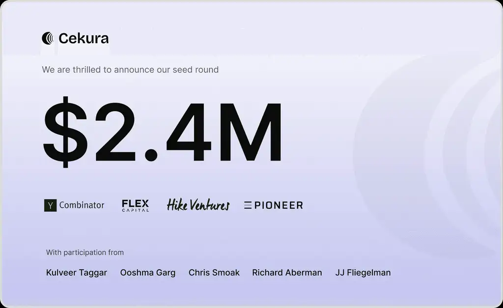 Startups: Cekura Raises $2.4M to Test AI Voice Agents